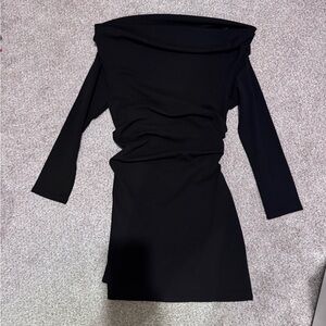H&M Black Long Sleeve Dress